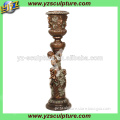 beautiful large cast brass vase sculpture for indoor decoration